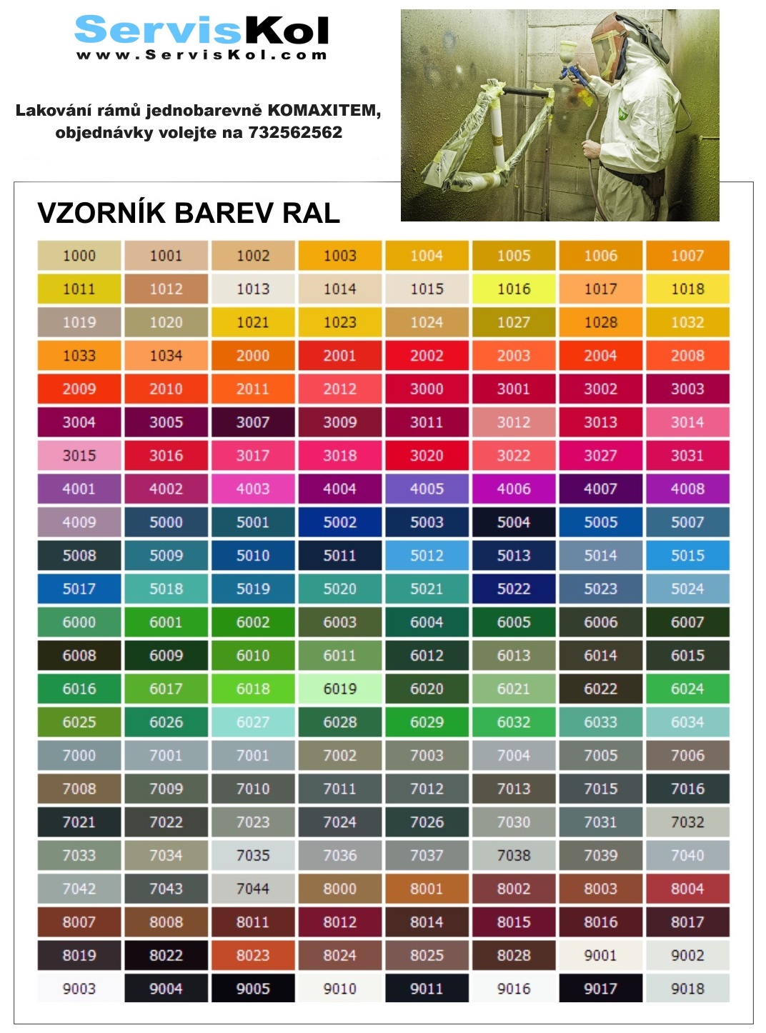 Nástřik rámů od ServisKol.com