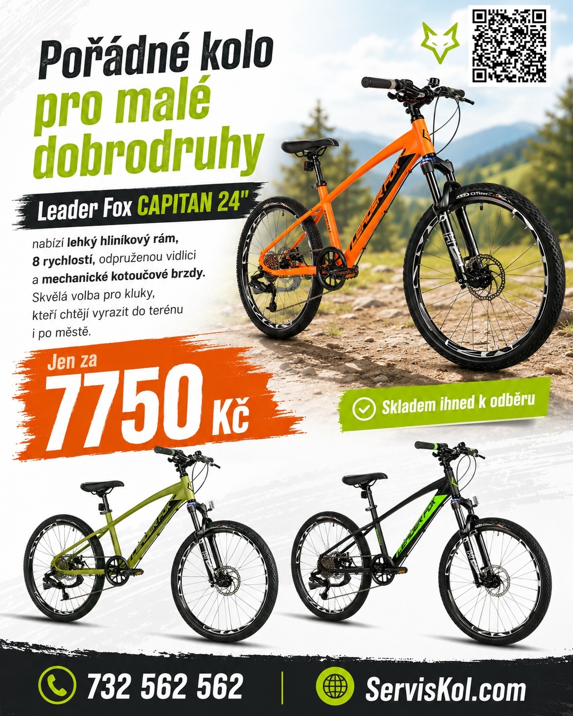 Pořádné kolo pro malé dobrodruhy, Leader Fox CAPITAN 24"