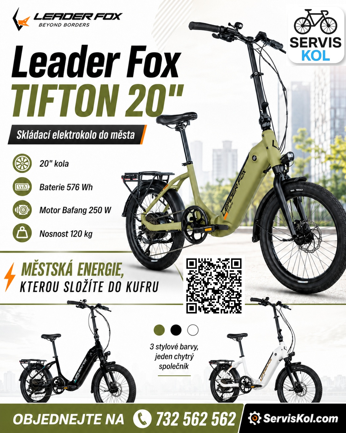 Leader Fox TIFTON 20" – městská energie, kterou složíte do kufru.