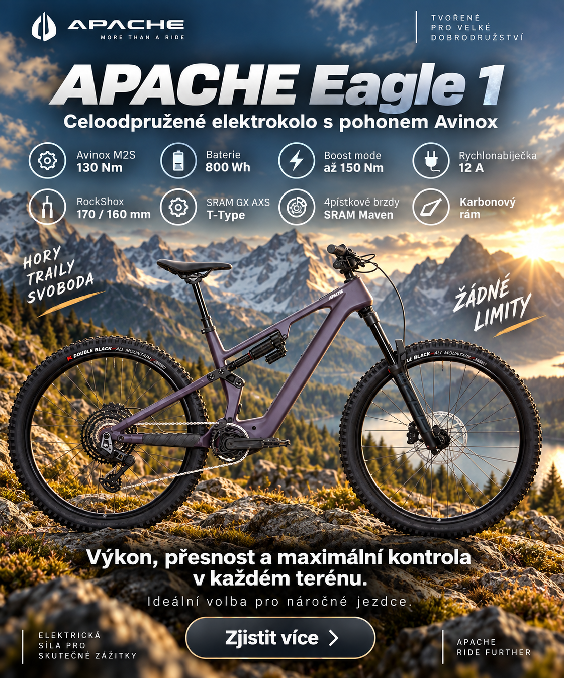 APACHE Eagle 1 Avinox – tohle kolo budete chtít !