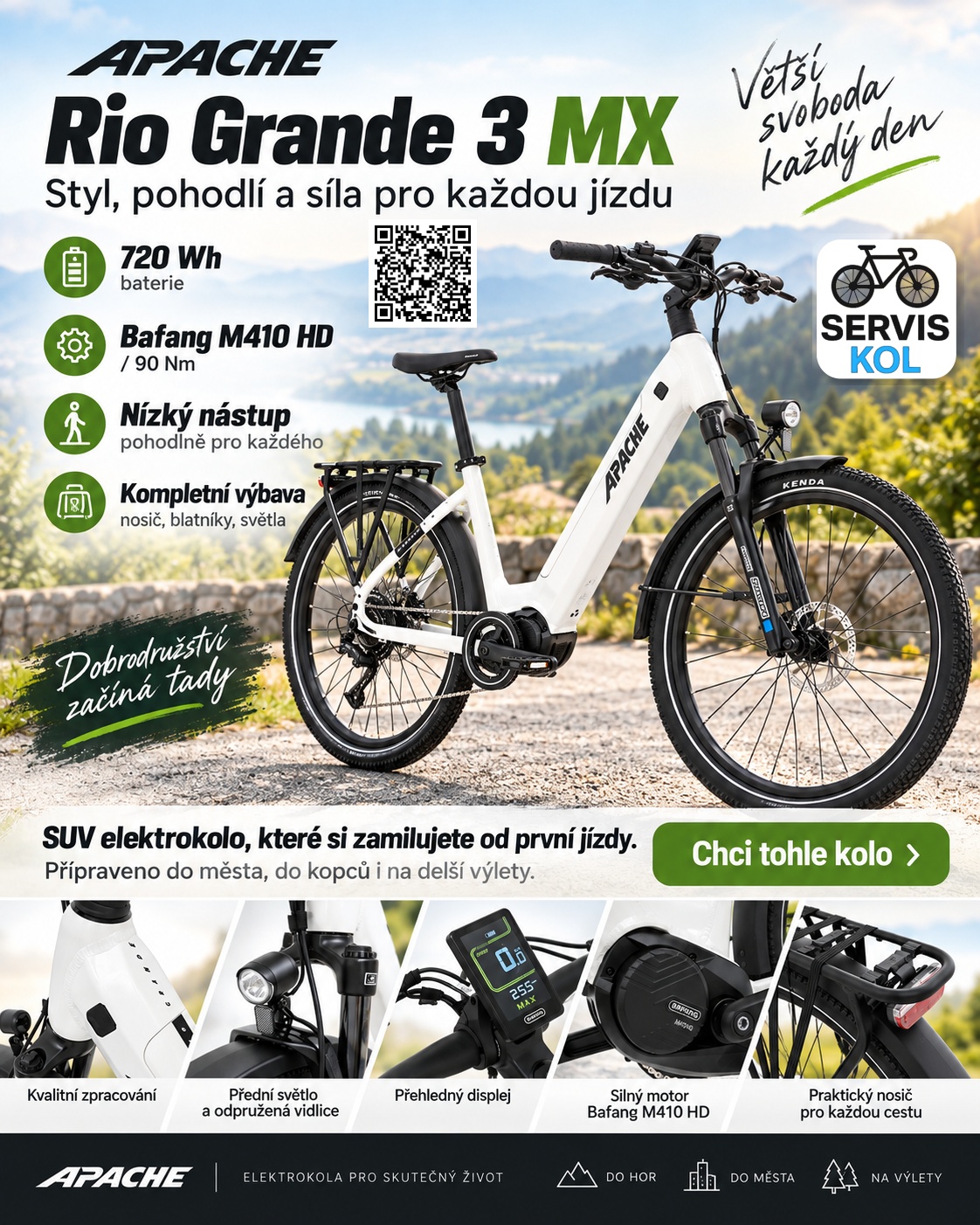 APACHE Rio Grande 3 MX 720 Wh, to musíte mít !