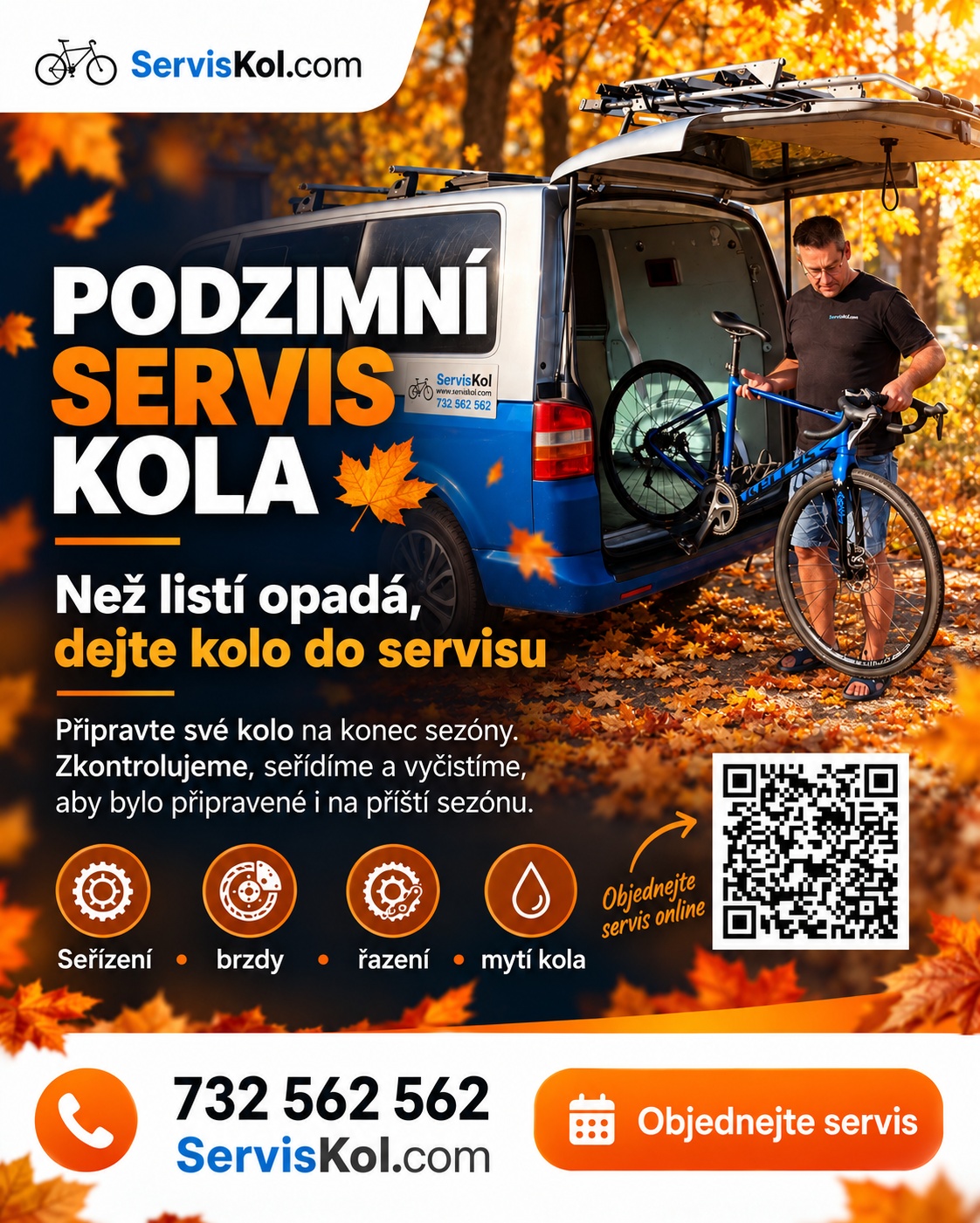 Než listí opadá, přichystejte kolo na podzimní kilometry se ServisKol.com