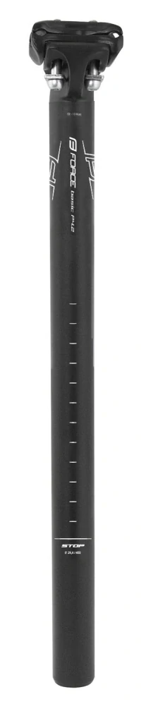 FORCE BASIC P4.2 sedlovka na kolo 25,4 mm, délka 400 mm, hliníková, matná černá