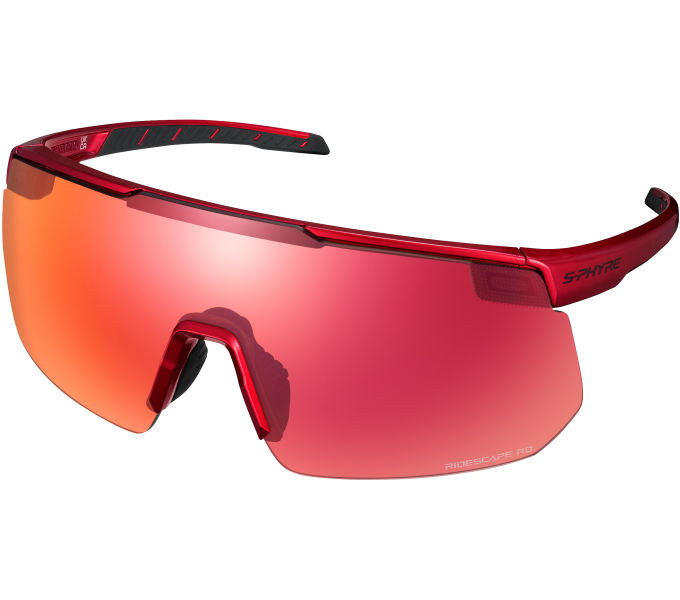 SHIMANO brýle S-PHYRE, metalická červená, ridescape road