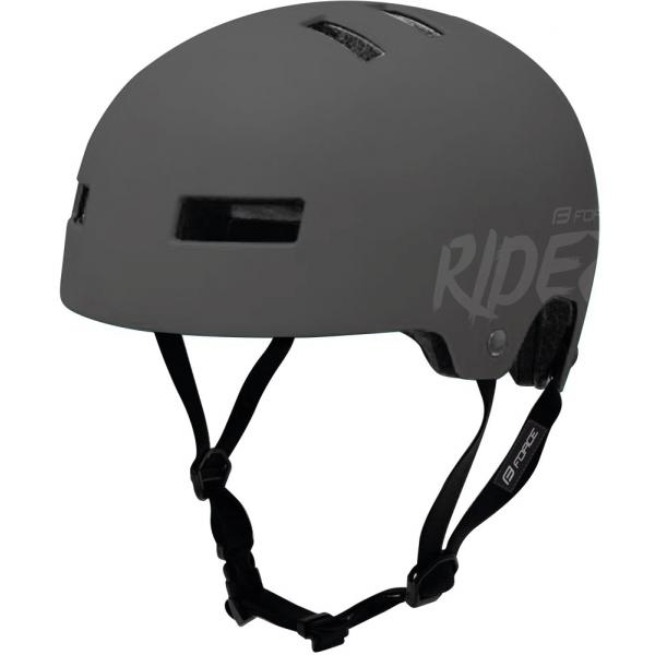 Přilba Force Ridez BMX šedá matná XS-S
