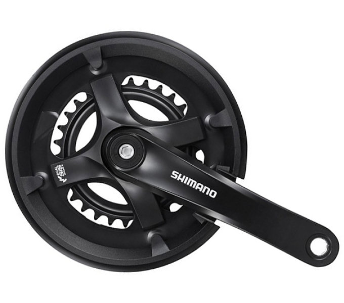 SHIMANO kliky TOURNEY FC-TY5012 4hran 2x7/8 170 mm 46x30z černé s krytem bal