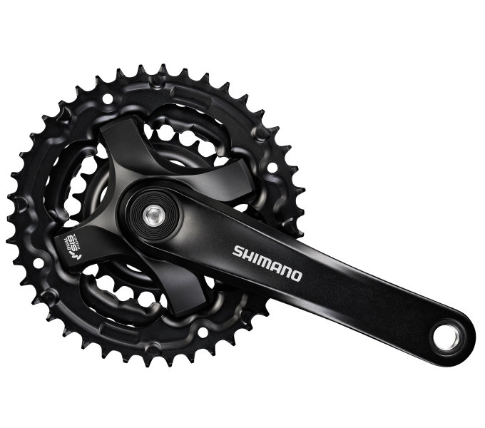 SHIMANO kliky TOURNEY FC-TY501 4hran 3x6/7/8 170mm 42x34x24z bez krytu černé