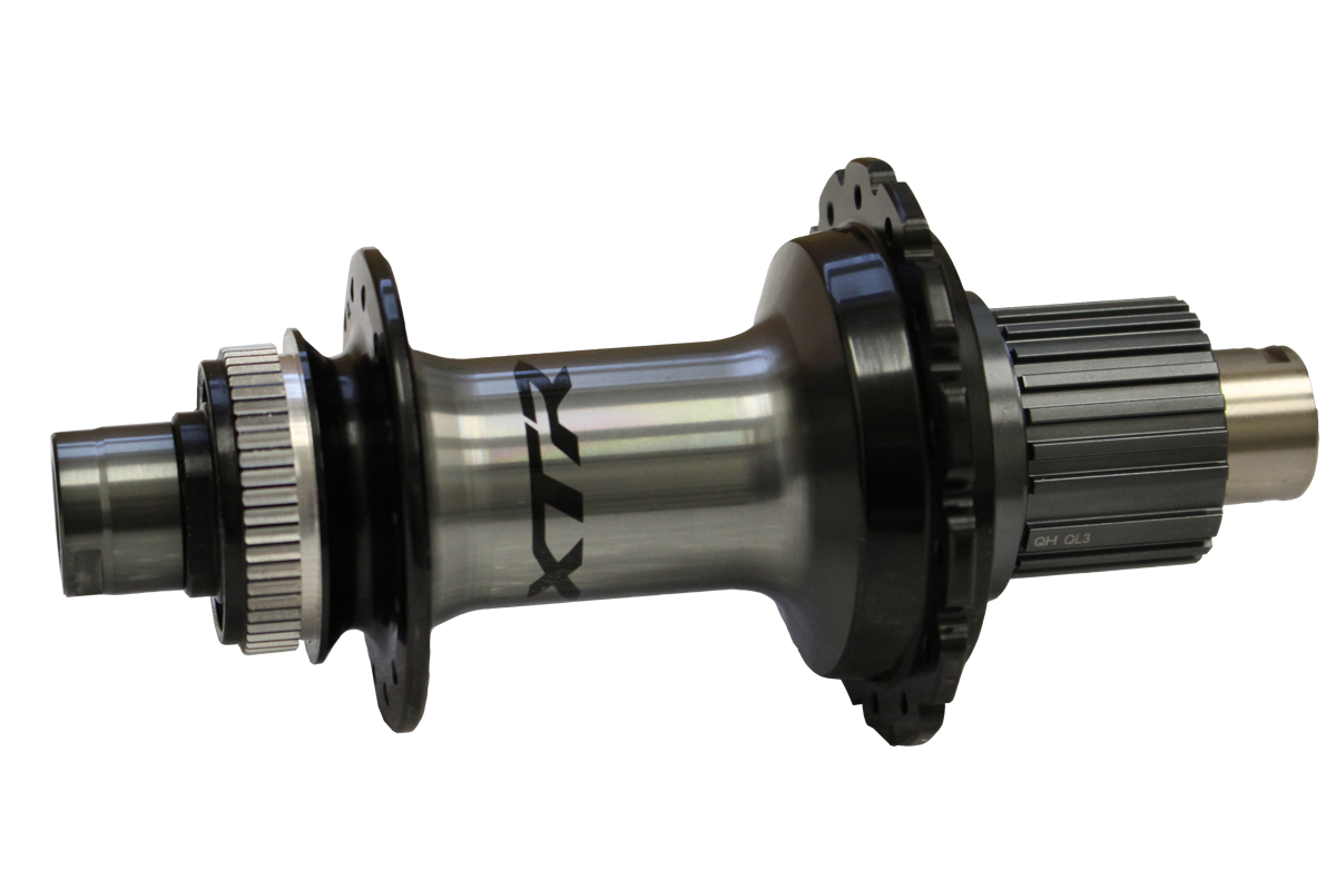 SHIMANO nába zadní XTR FH-M9111-B pro kotouč (centerlock) 12 rychl 28 děr pro E-thru 12 mm bal