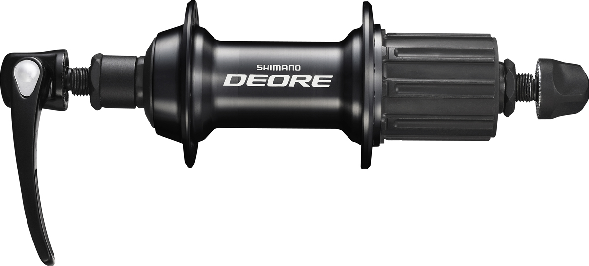 SHIMANO nába zadní DEORE FH-T610 pro ráfkovou brzdu 8/9/10 rychl 32 děr RU: 168 mm černá