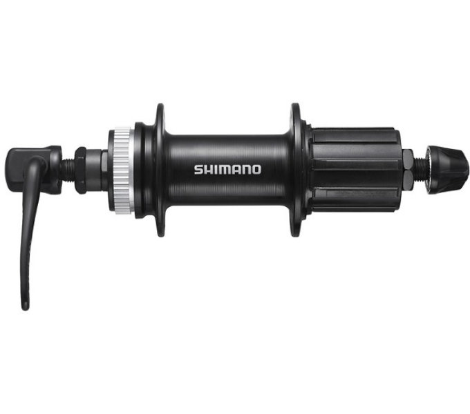 SHIMANO nába zadní TY FH-TY505-7 pro kotouč (centerlock) 7 rychl 32 děr RU: 166 mm černá bal