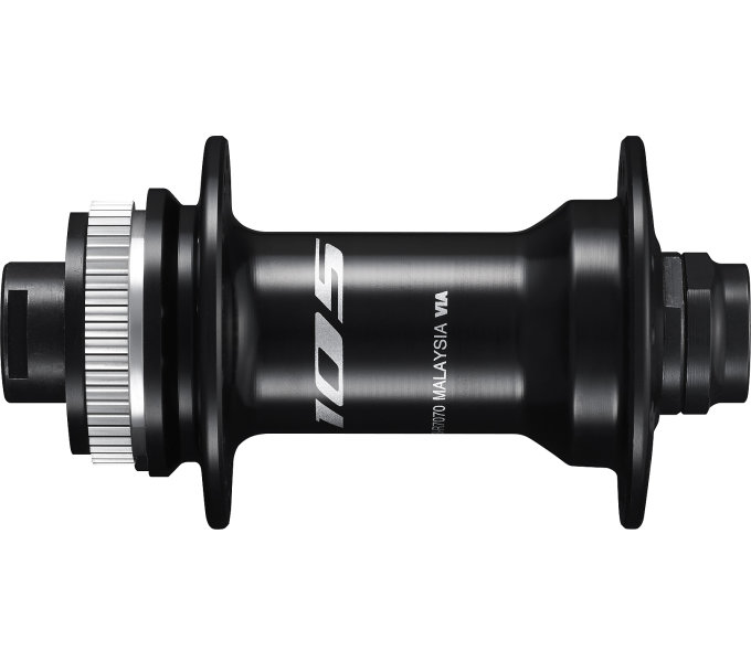 SHIMANO nába přední 105 HB-R7070 pro kotouč (centerlock) 36 děr pro E-thru 12 mm, 100 mm, černá bal