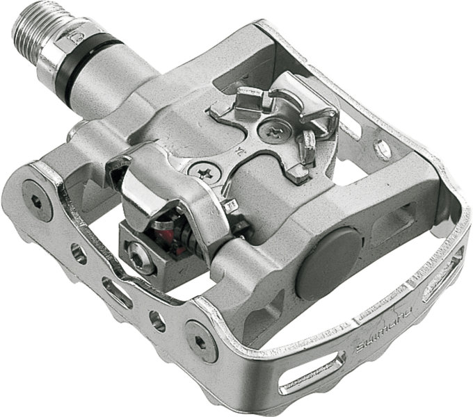 SHIMANO pedály MTB ostatní PD-M324 SPD zarážky SM-SH56 bez odrazek stříbrné