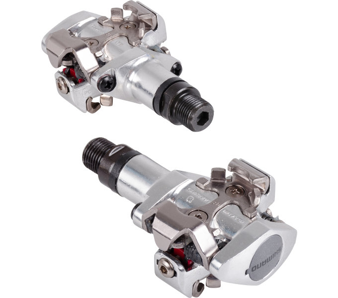 SHIMANO pedály MTB ostatní PD-M505 SPD zarážky SM-SH51 bez odrazek stříbrné