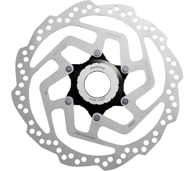 SHIMANO brzdový kotouč TX SM-RT10 center lock 180 mm + lock ring pouze pro resin des. bal