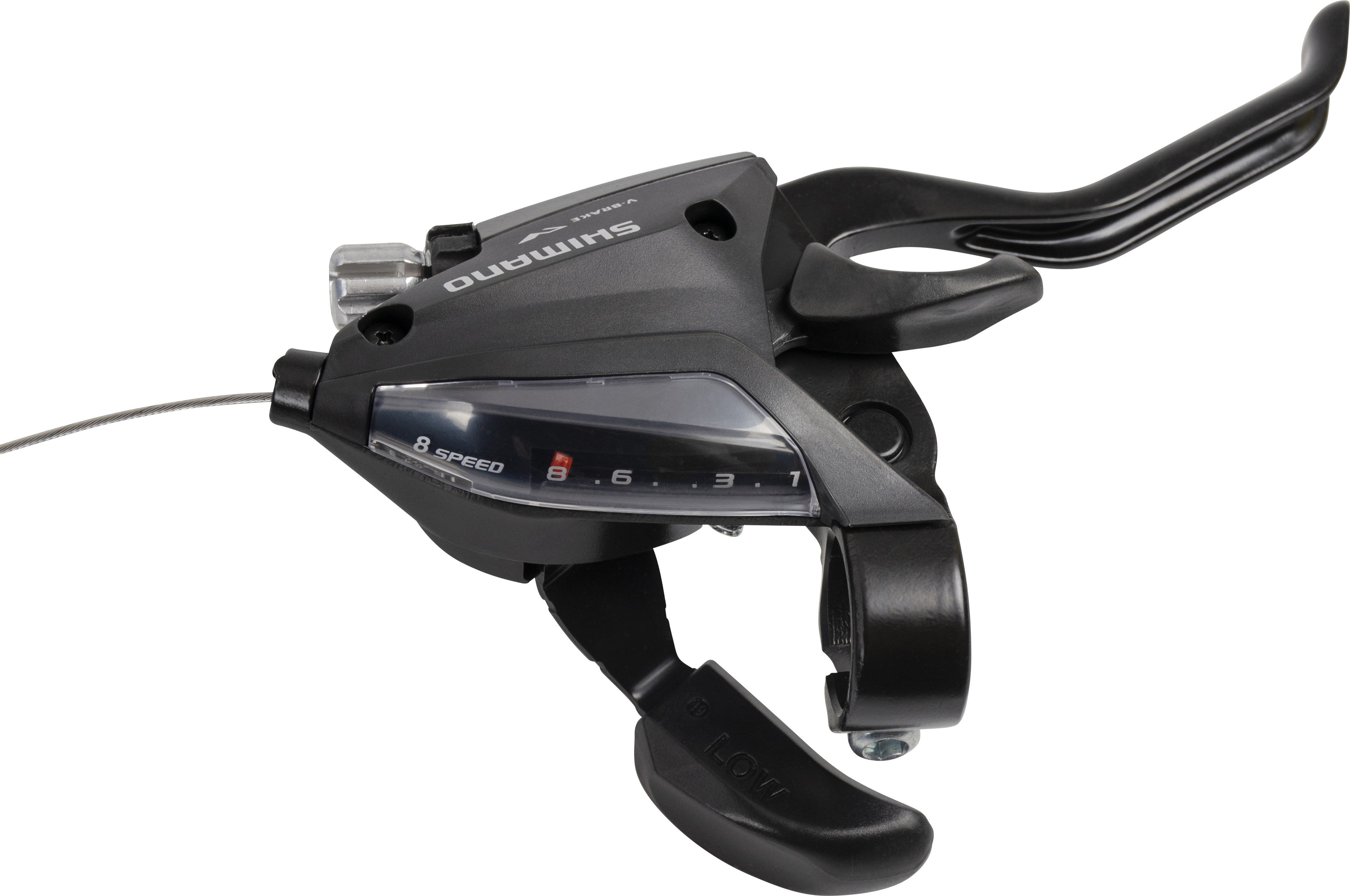 SHIMANO řad/brzd. páka ALTUS ST-EF500 MTB/trek pro V-brz pravá 8 rychl 2 prstá černá
