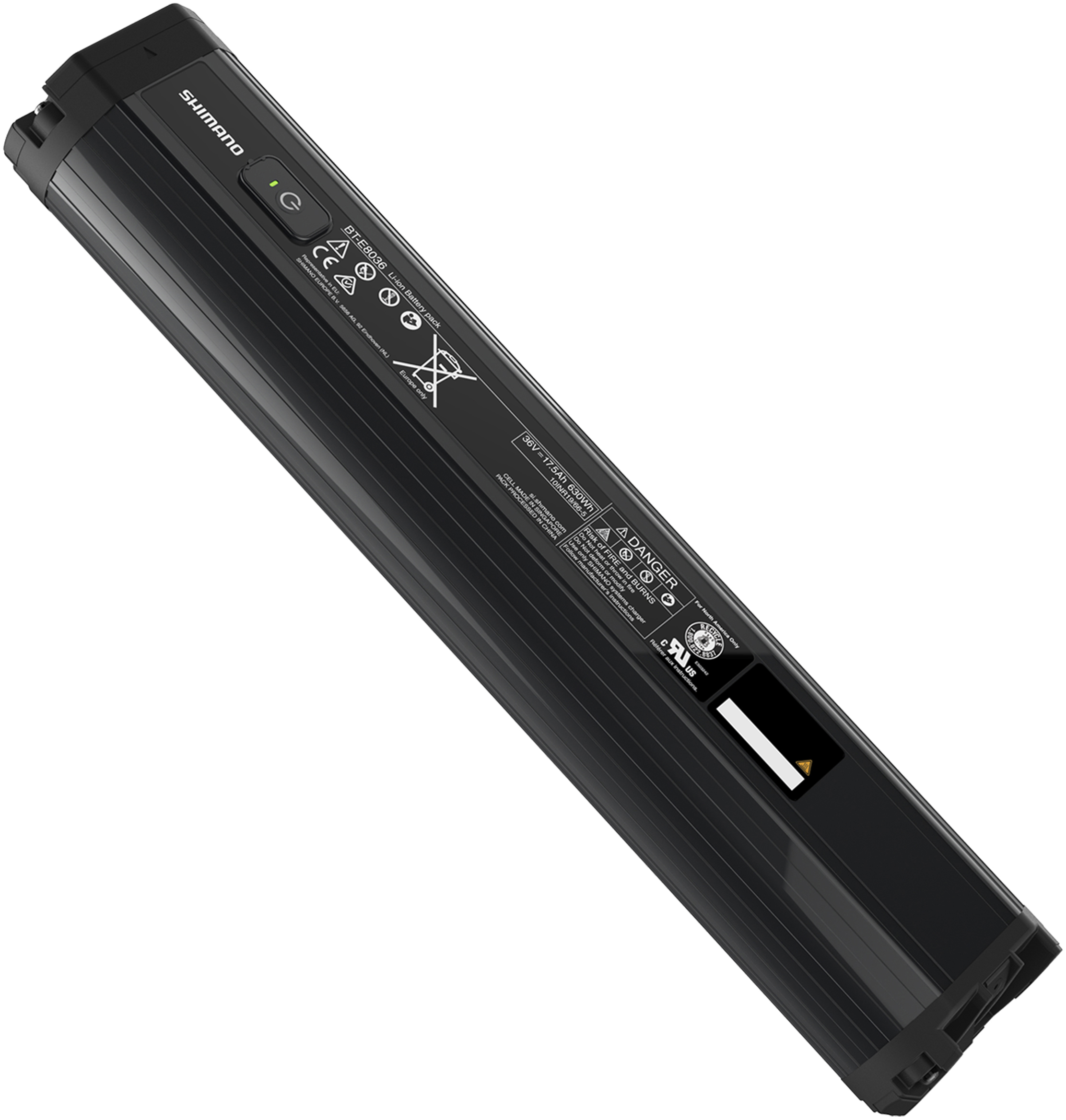 SHIMANO STEPS baterie BT-E8036 630 Wh integrované upevnění, černá