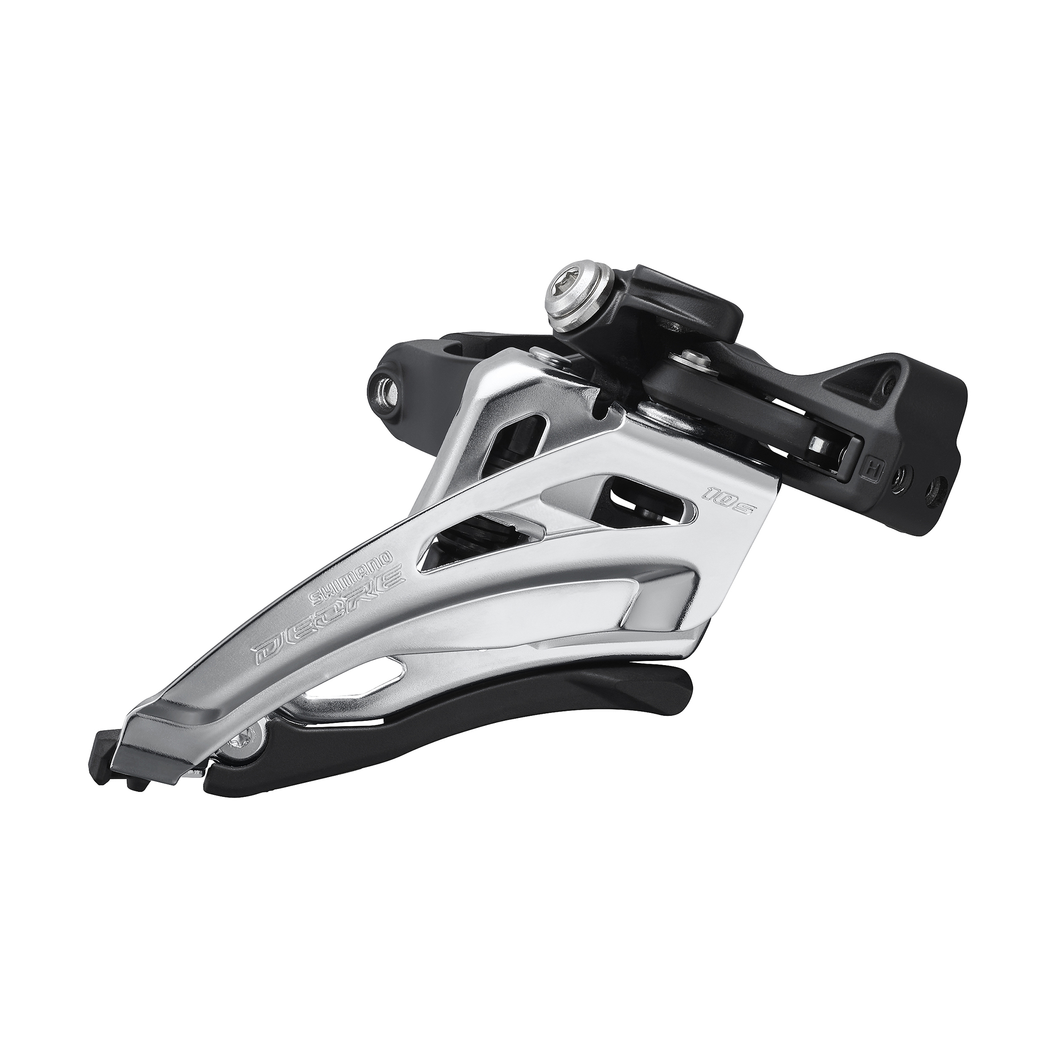 SHIMANO přesmykač DEORE FD-M4100 pro 2x10 obj. 34,9/31,8 + 28,6 Side-swing/64-69 front pull pro 38z