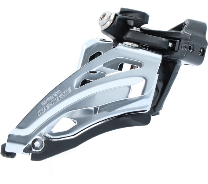 SHIMANO přesmykač DEORE FD-M6020 pro 2x10 obj. 34,9/31,8 + 28,6 Side-swing front pull pro 34-38z bal