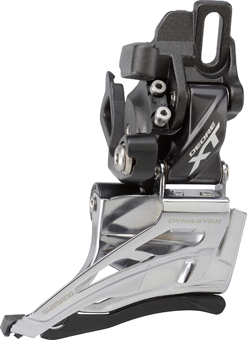 SHIMANO přesmykač XT FD-M8025 pro 2x11 př mont D-typ Down-swing dual pull pro 34-38z