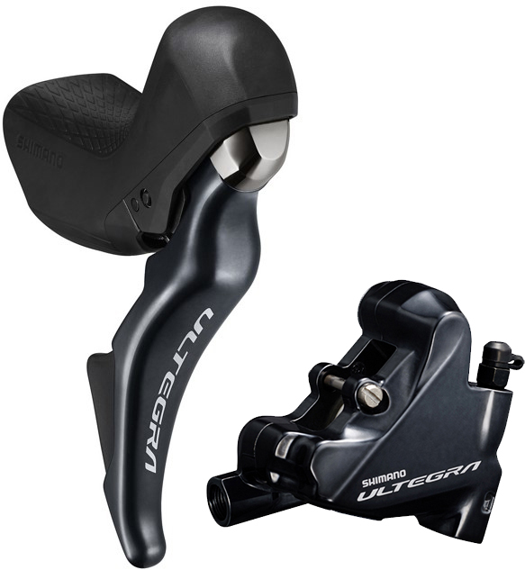 SHIMANO kot brzd-set ULTEGRA BR-R8025-KIT zadní/ST-R8025(J-kit) FLAT MOUNT polymer+chladič SMBH90/17