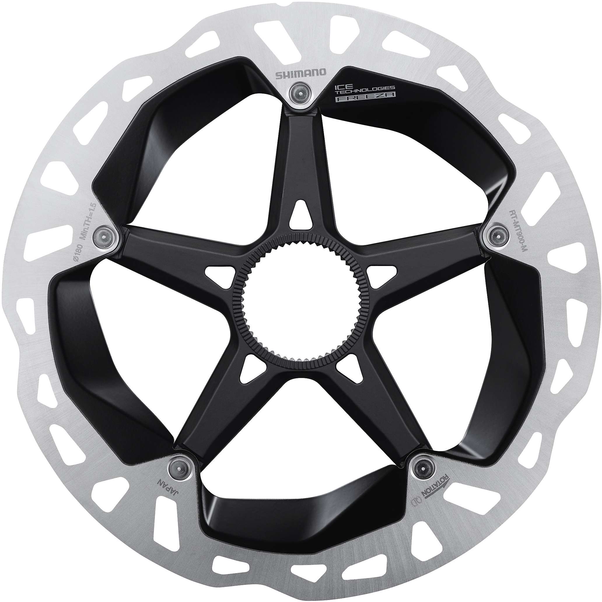 SHIMANO brzdový kotuč XTR RT-MT900 center lock 180 mm pro Ice tech vnitřní+magnet bal