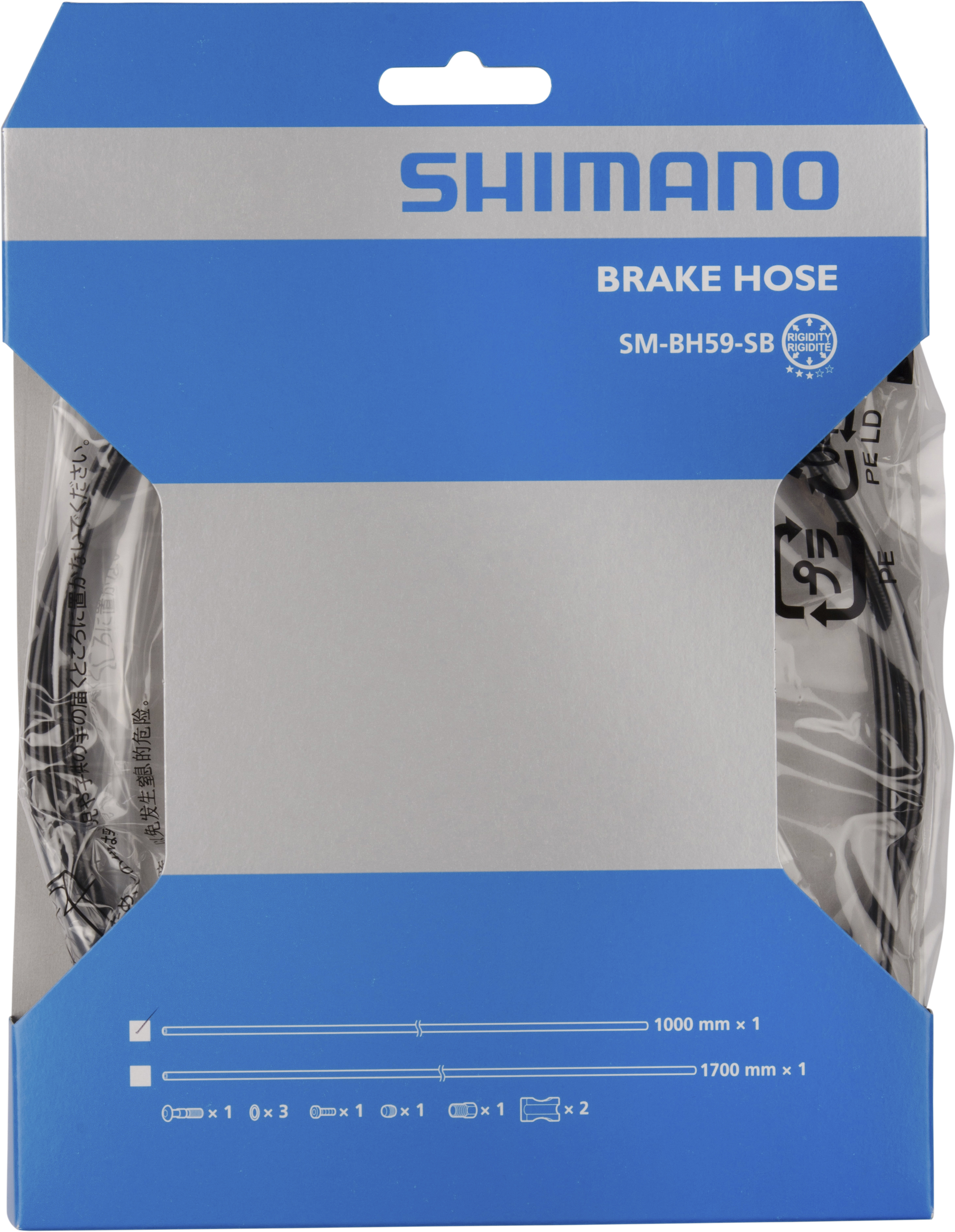 SHIMANO brzdová hadička SM-BH59-SB 1000 mm set pro DiscBrzdy, černá