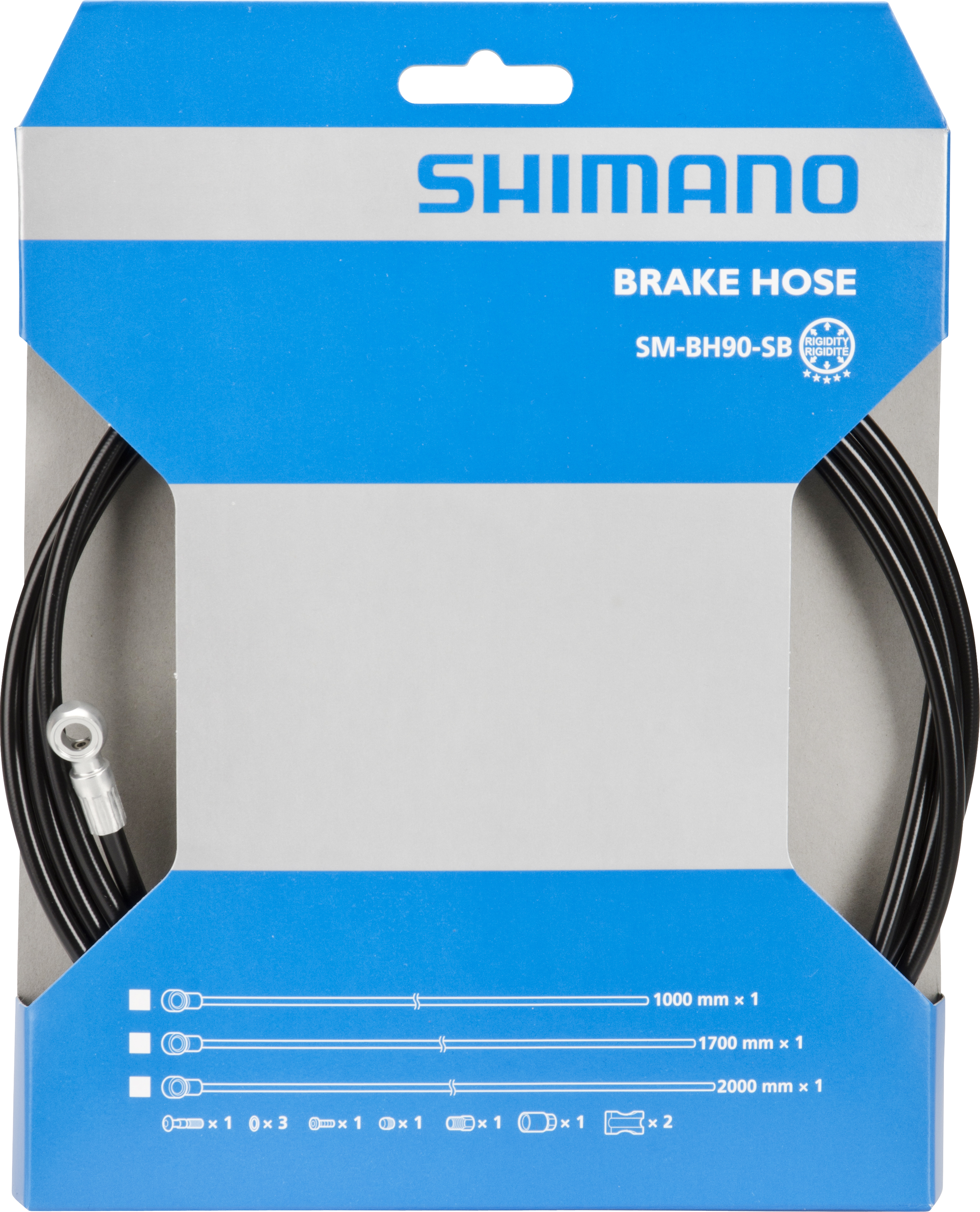 SHIMANO brzdová hadice MTB SM-BH90 SB-XTR(M987,985)/Deore XT/Alfine/SLX 2000 mm černá bal
