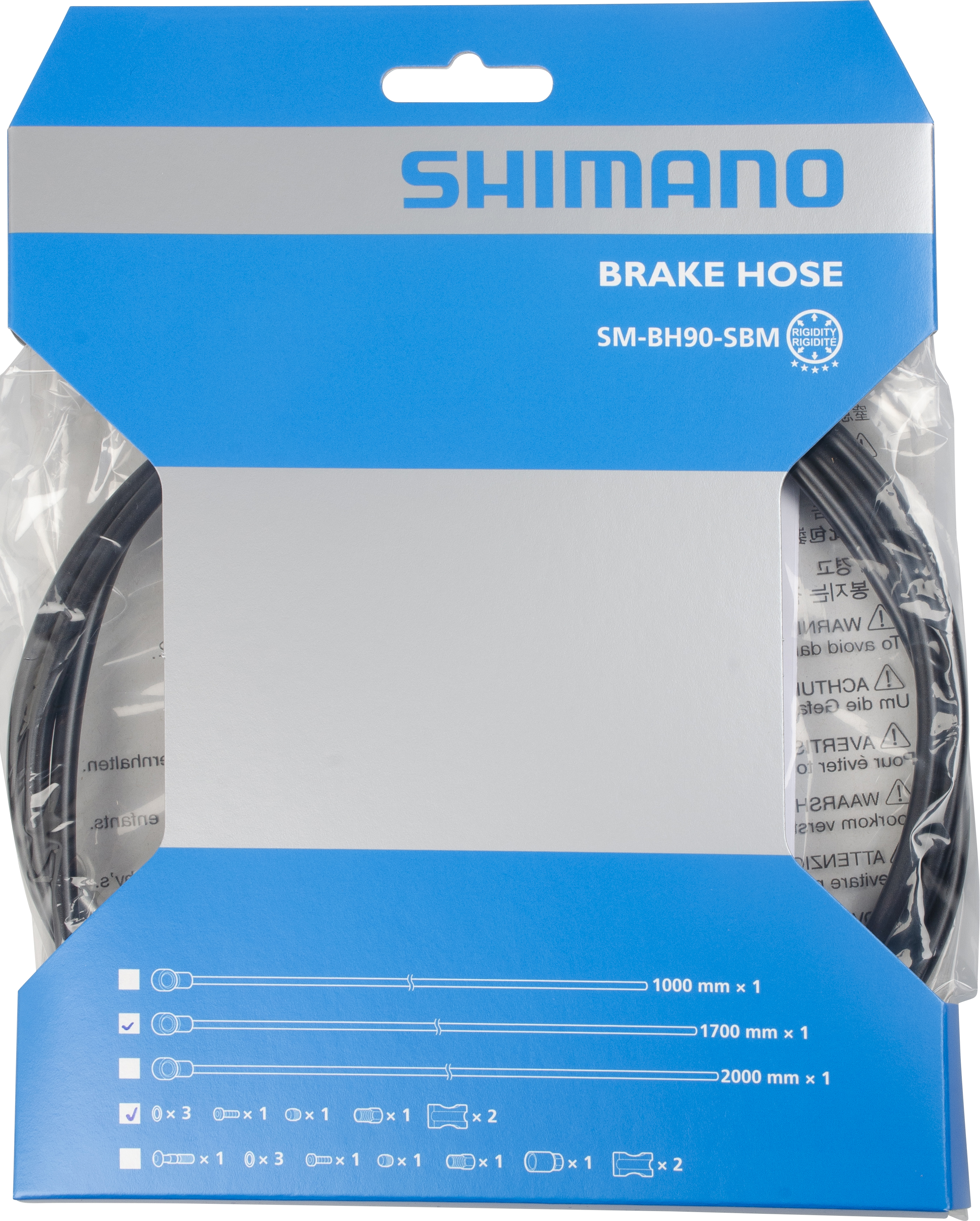 SHIMANO brzdová hadice MTB SM-BH90-SBM XTR M9000/M9020 1700 mm černá bal