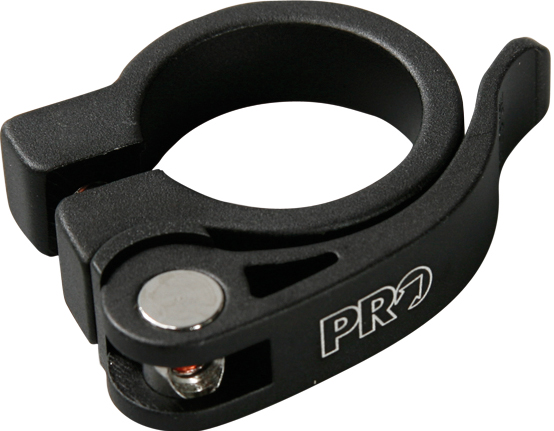 PRO sedlovková objímka plná RU, 31,8 mm, černá