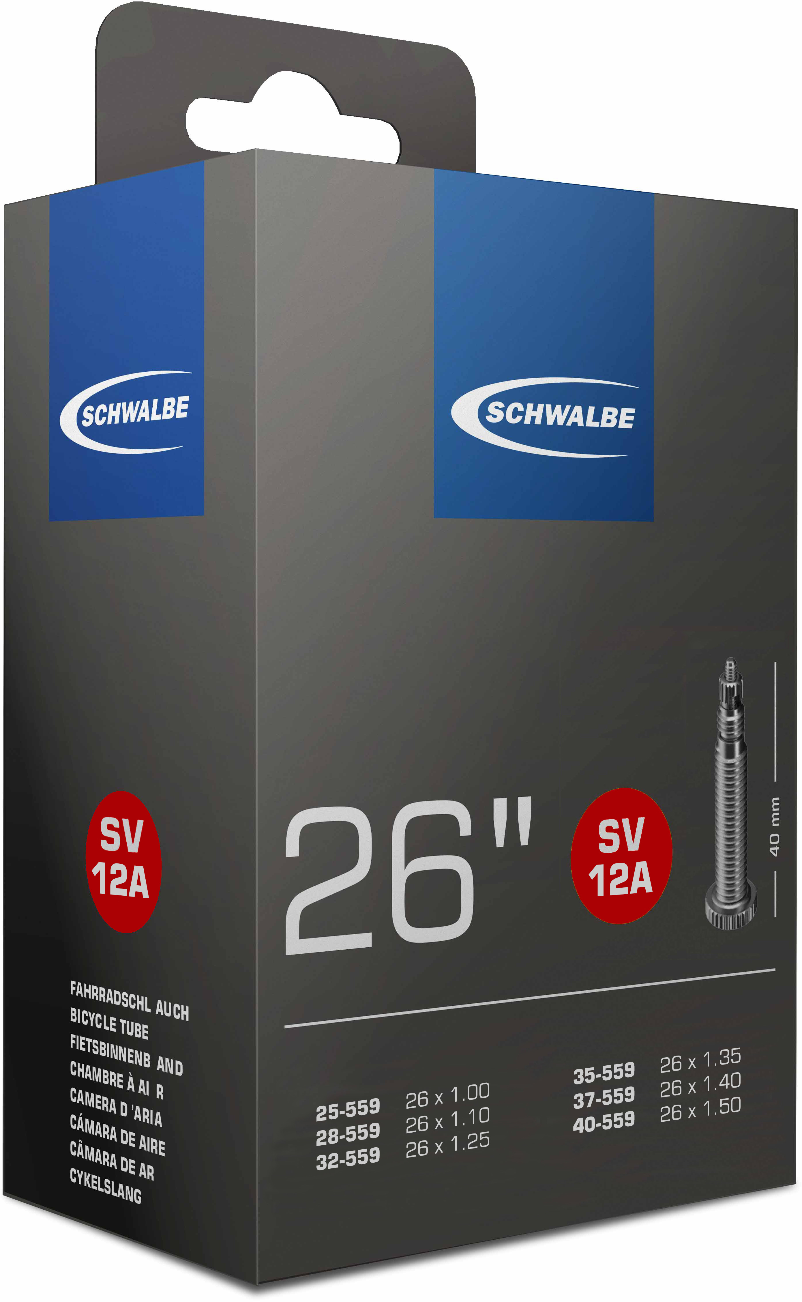 SCHWALBE duše SV12A 25/40-559 40MM