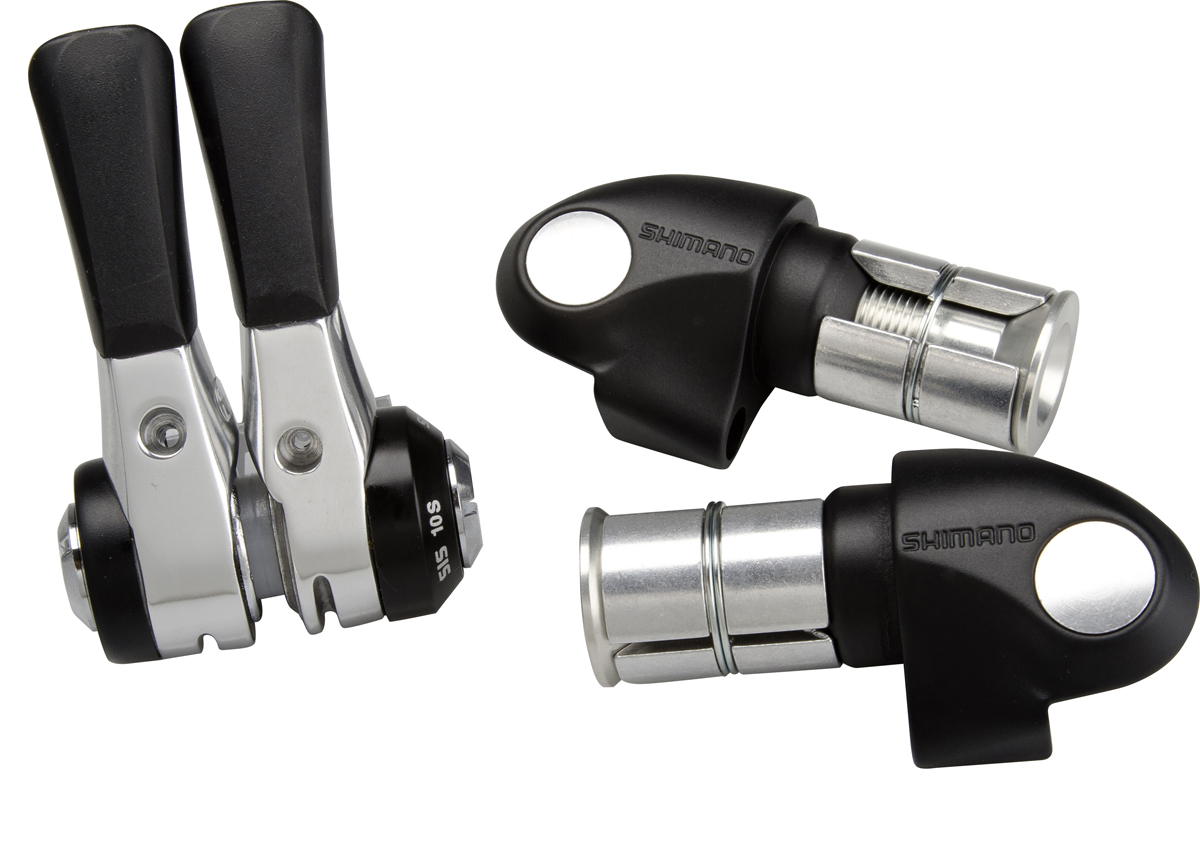 SHIMANO řad páčka DURA-ACE SL-BS79 pár 2/3 rychl x 10 rychl BAR END typ HITECH šedá