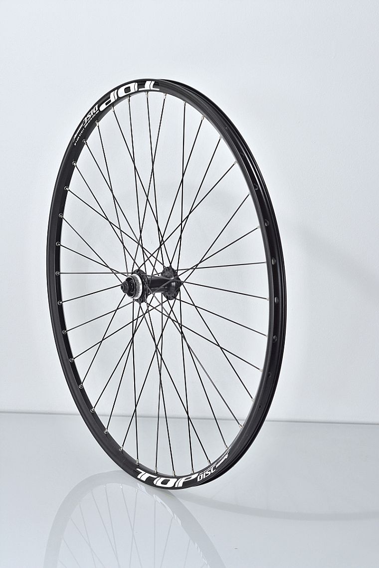 27,5" přední zapletené kolo Remerx Topdisc/náboj Shimano RM35 32děr černý