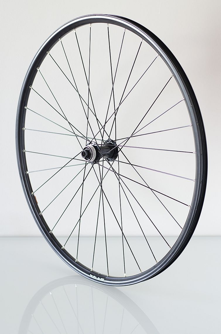 28" přední zapletené kolo Remerx Topdisc /náboj Tiagra RS470 12x100 32děr CL
