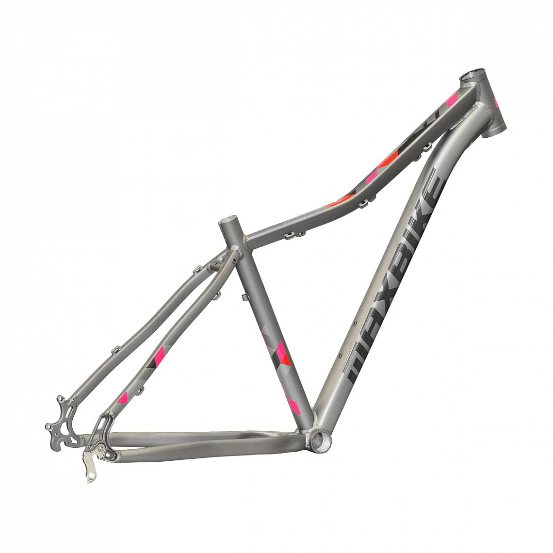 rám Maxbike M509-D 15" šedý matný + červená