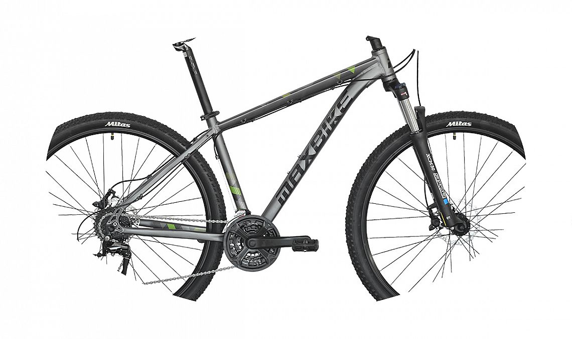 rám Maxbike M509 19" šedý matný + zelená