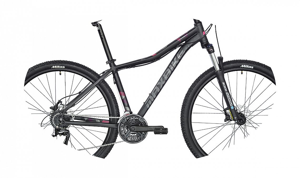 rám Maxbike M509-D 17" černý matný + fialová
