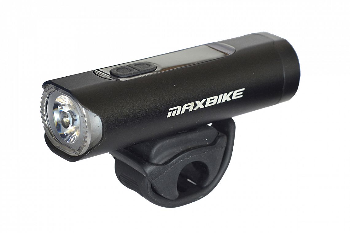 světlo přední MAXBIKE JY-7129, 500 lumenů, USB + powerbanka