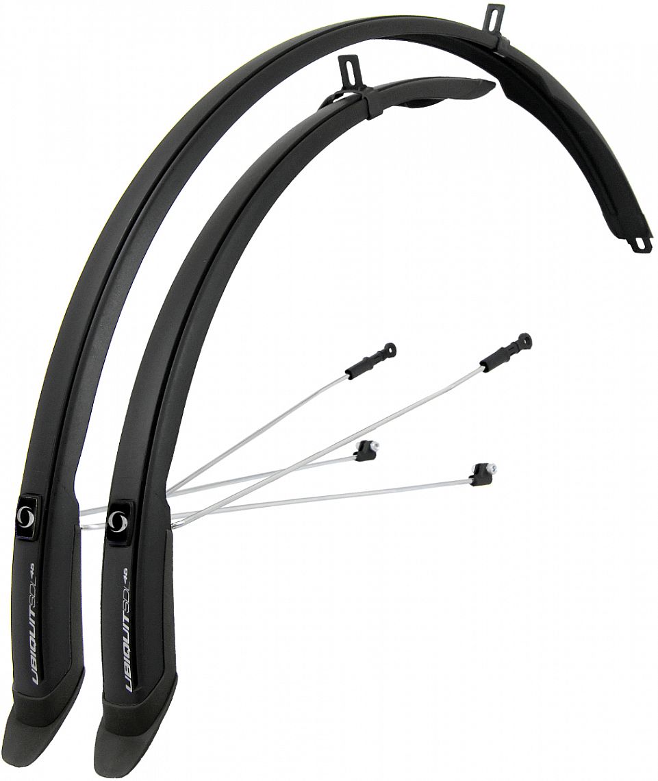 blatníky 28" Simpla UBIQUIT 45 LONG černo-černé set