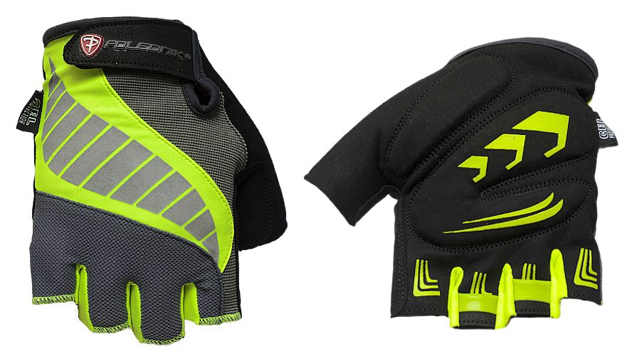 rukavice Gelmax šedo-zelené reflex vel.XL