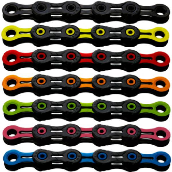 řetěz KMC X11 SL DLC černo-zelený