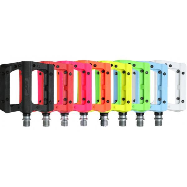 pedály HTI-PA12A kovové piny žluté neon