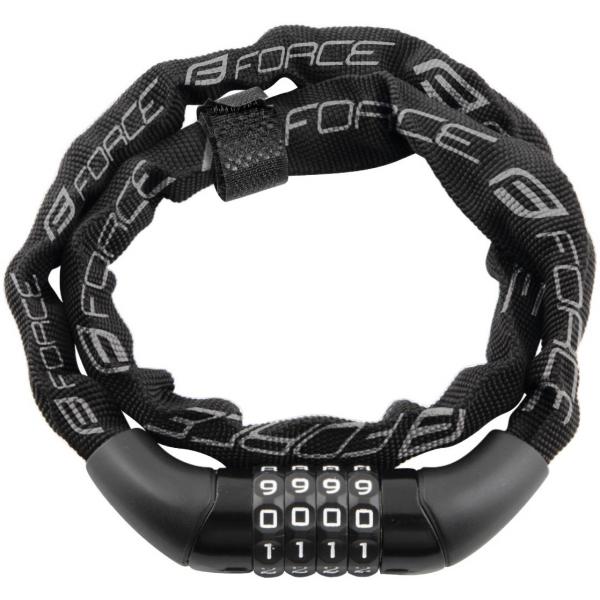 zámek FORCE CHAIN kódový 120cm/4mm