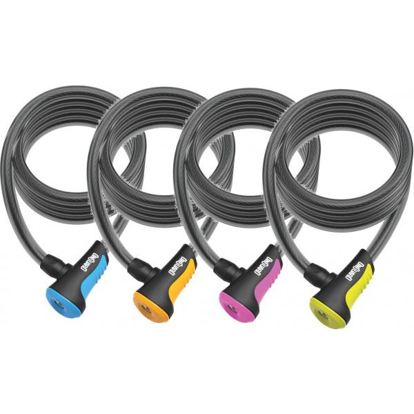 zámek OnGuard spirála 1200x8mm žlutý