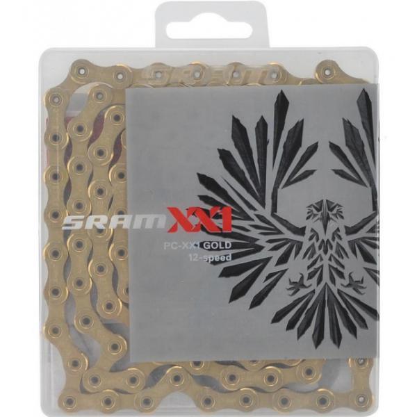 řetěz Sram PC-XX1 Eagle Gold se spojkou v krabičce 126čl.