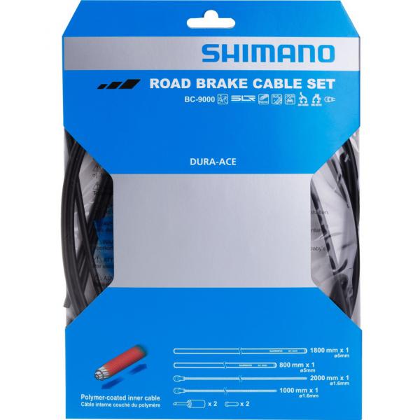 bowdeny + lanka Shimano DuraAce BC-9000 brzdový set polymer