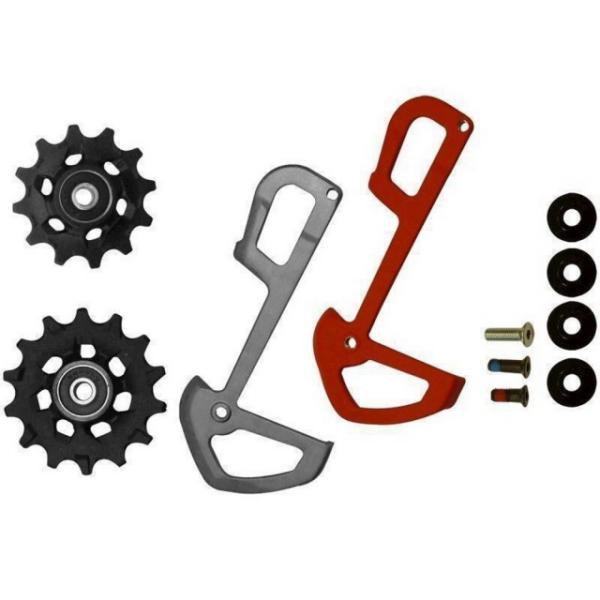 kladky přehazovačky Sram X01 12sp. + vnitřní vodítko stříbrné