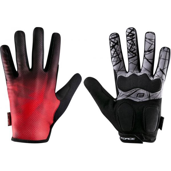 rukavice FORCE MTB CORE červené XL