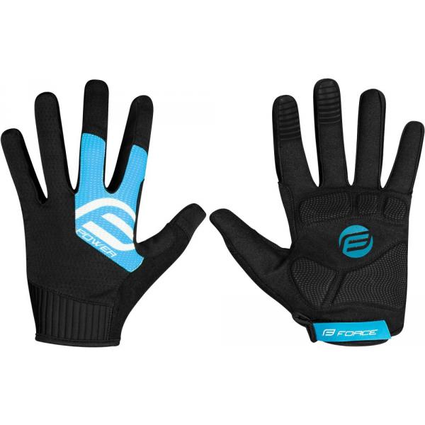 rukavice FORCE MTB POWER černo-modré M