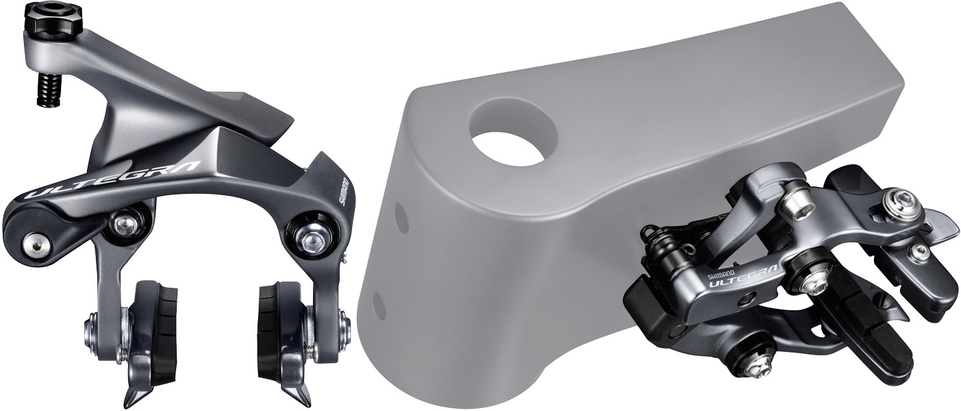 SHIMANO brzda ULTEGRA BR-R8010 silniční přední+zadní R55C4 výška 51 mm přímá montáž