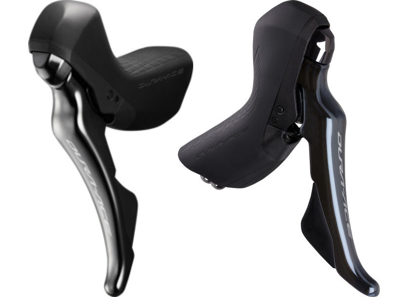 SHIMANO řad/brzd. páky pár DURA-ACE ST-R9120 pro mech řaz + hydr. brzd 2x11 rychl